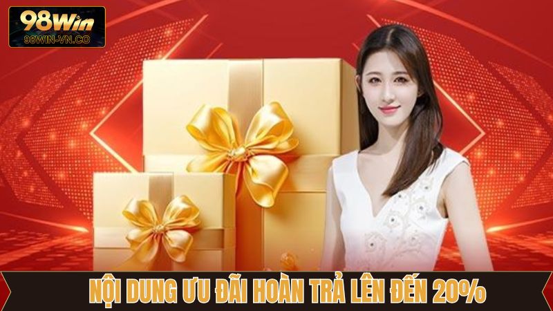 Nội dung sự kiện hoàn trả lên đến 20% tại 98Win